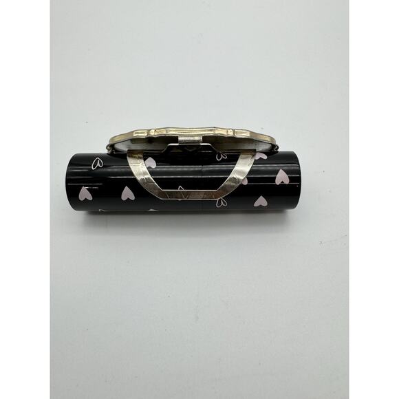 Vintage Gold Tone Floral Design Lipstick Holder with Mirror Japan Made Retro - Picture 7 of 9